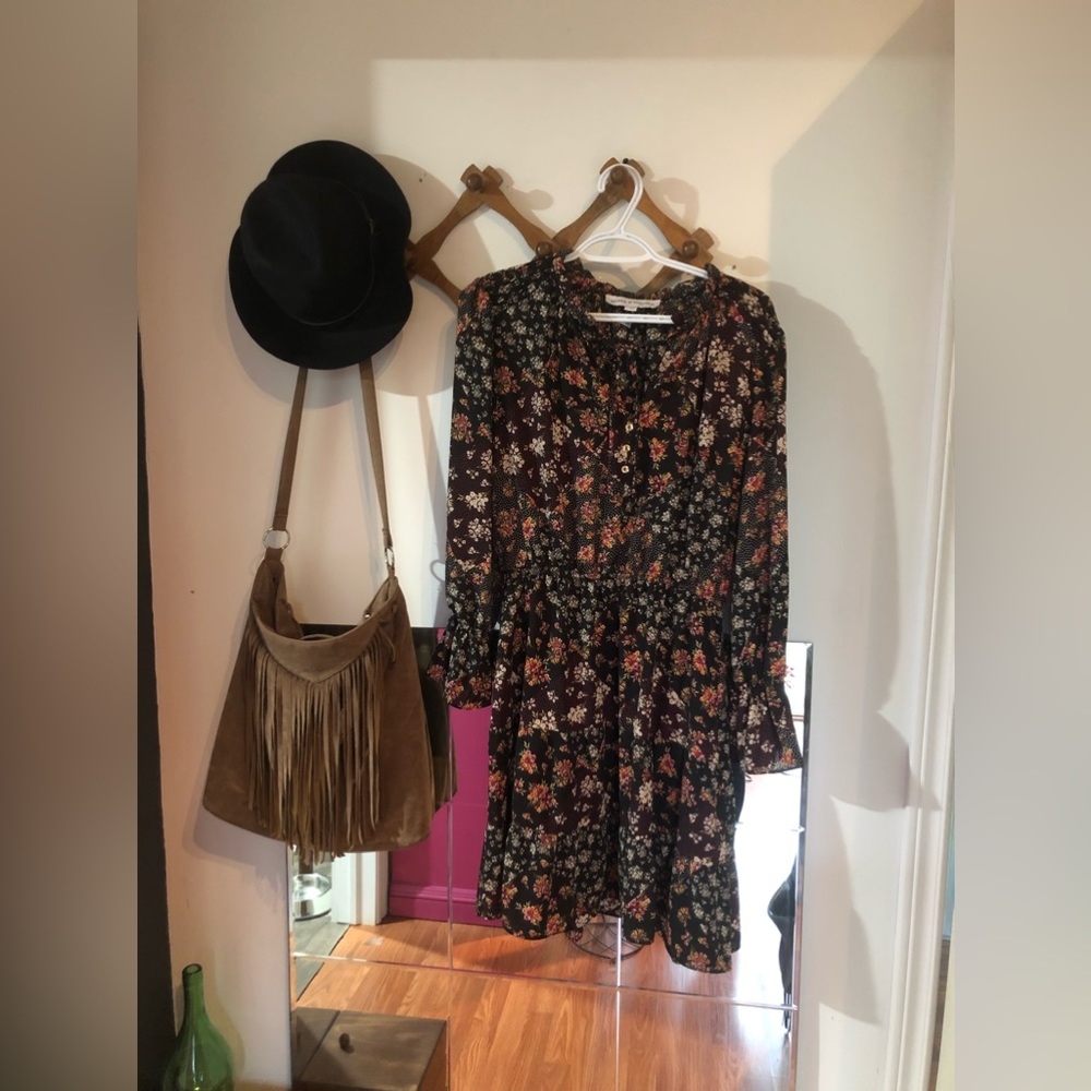 Black floral Emma & Michele dress